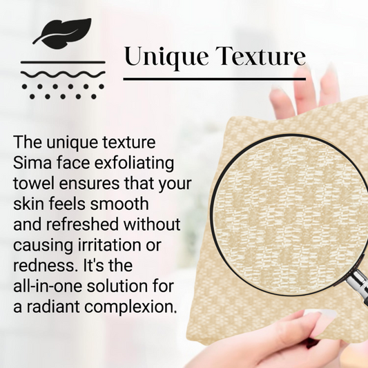 Sima Face Exfoliating Towel for Sensitive Skin – Nude Color