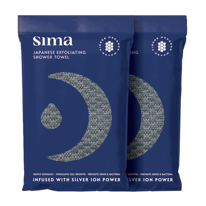 Sima Japanese Exfoliating Shower Towel
