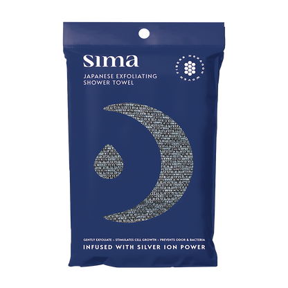 Sima Hexagon Exfoliating Antibacterial Shower Towel