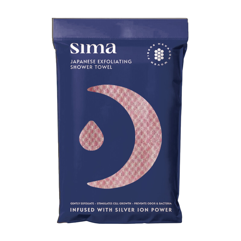 LIMITED EDITION - Blush Pink SIMA Exfoliating Shower Towel – Simabrand
