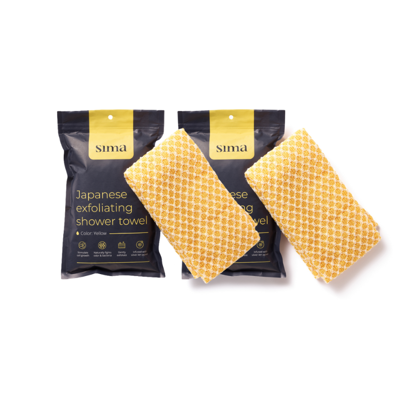 Sima Japanese Exfoliating Shower Towel