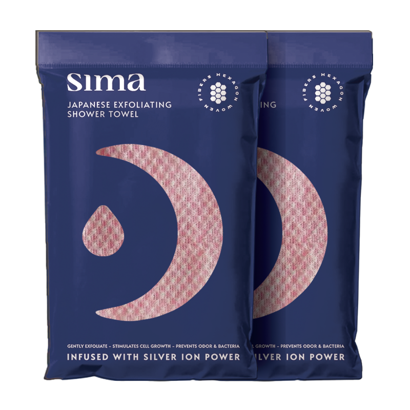 Sima Japanese Exfoliating Shower Towel