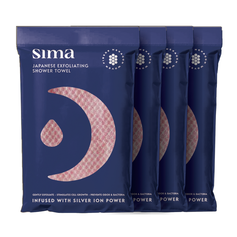 Sima Japanese Exfoliating Shower Towel