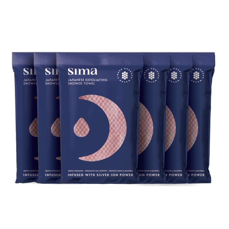 Sima Japanese Exfoliating Shower Towel