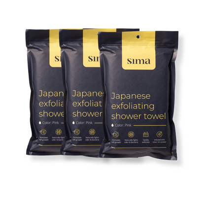 Sima Japanese Exfoliating Shower Towel