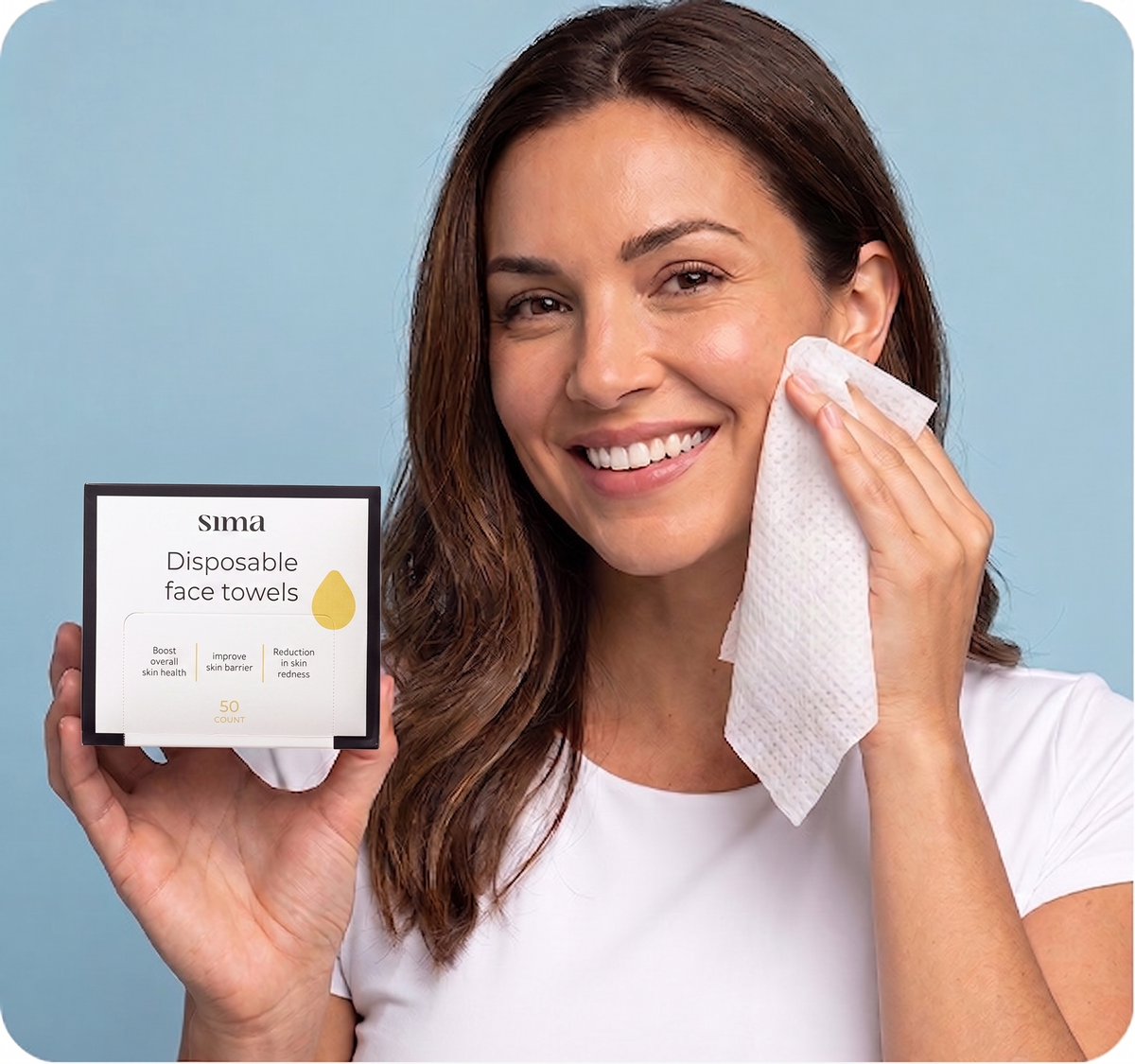 Disposable face towels