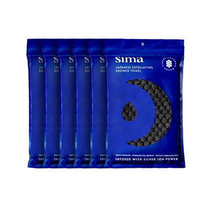 6 Towels - Black