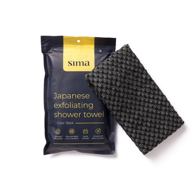 Sima exfoliating shower towel