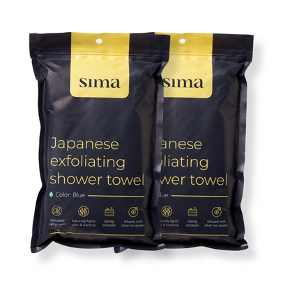 Sima Japanese Exfoliating Shower Towel