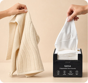 Disposable face towels