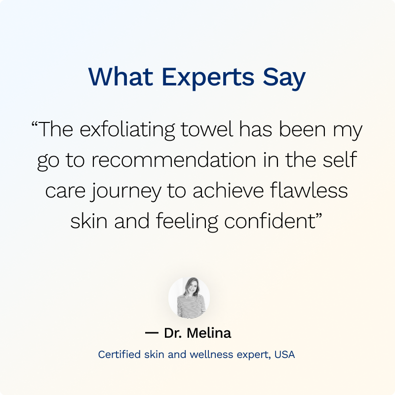 SIMA Hexagon Exfoliating Antibacterial Shower Towel