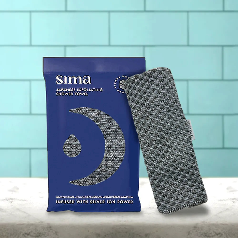 SIMA Hexagon Exfoliating Antibacterial Shower Towel – Simabrand