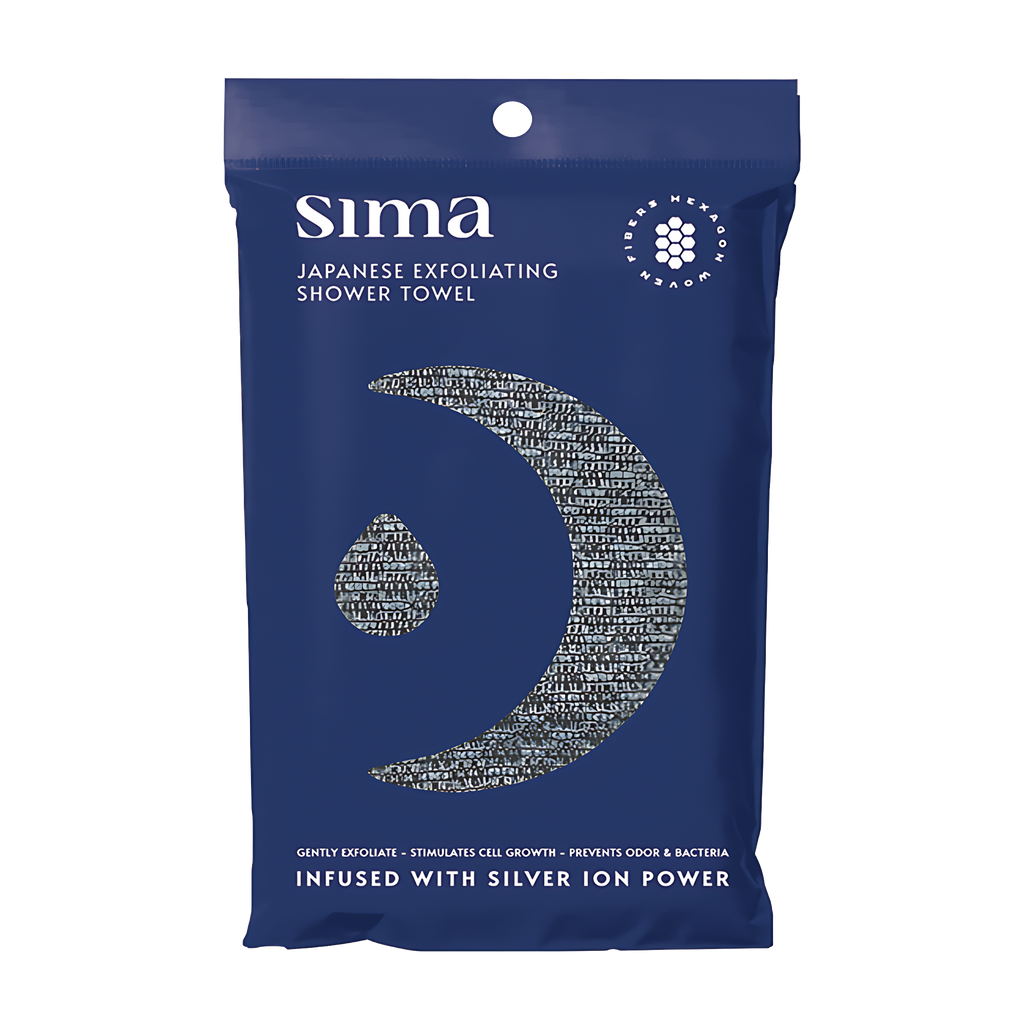 Sima® Japanese Hexagon Exfoliating Shower Towel