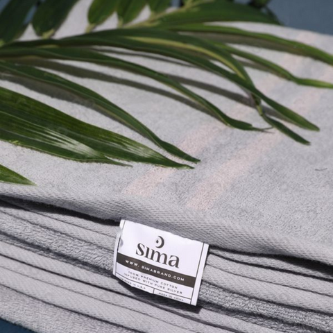 Sima Silver infused Hand Towel