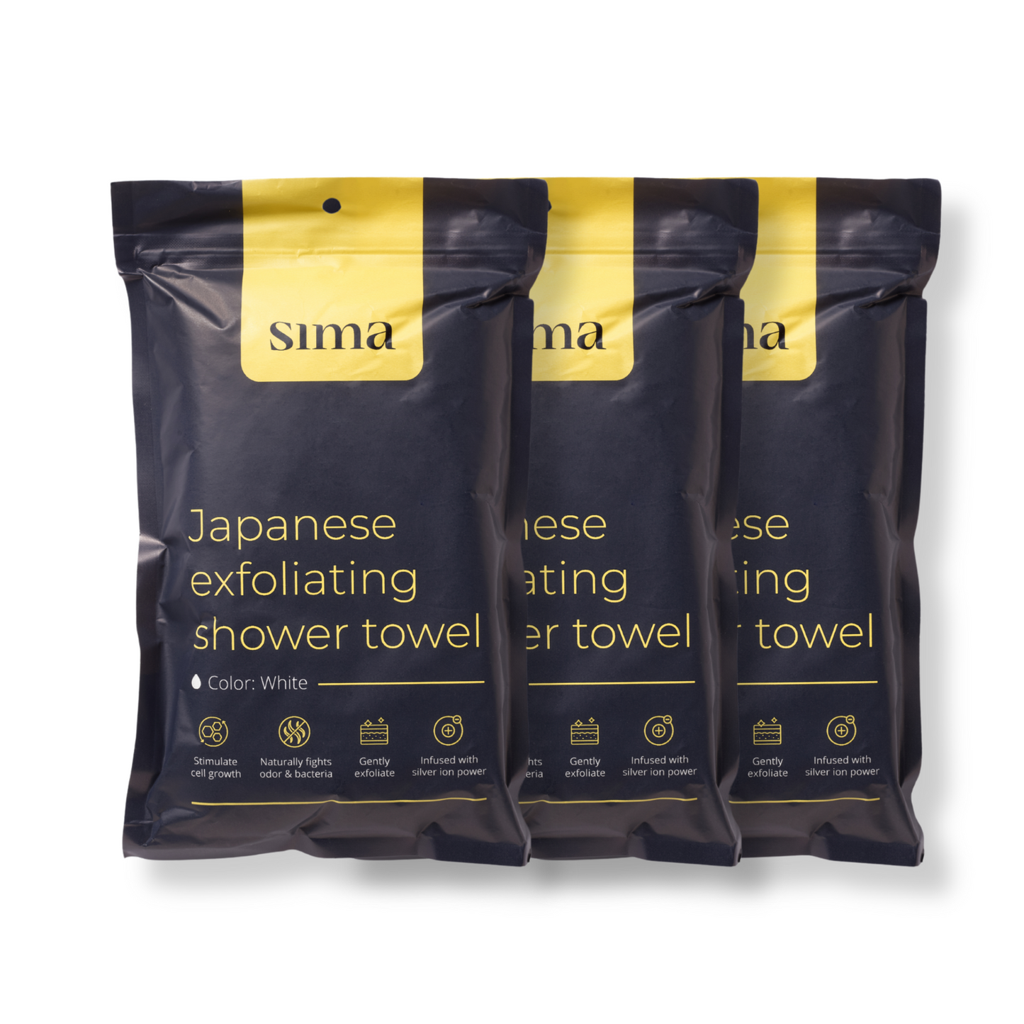 Sima Japanese Exfoliating Shower Towel