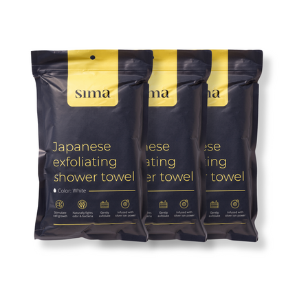 Sima Japanese Exfoliating Shower Towel