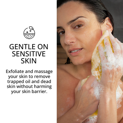 Sima Japanese Exfoliating Shower Towel – Limited Summer Edition – Yellow