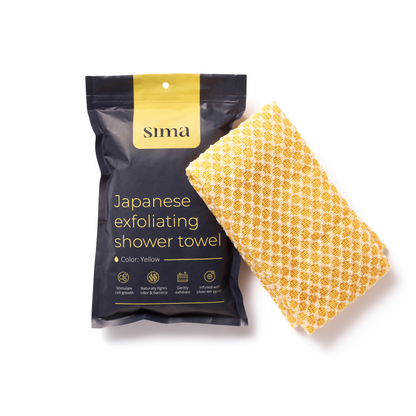 Sima Japanese Exfoliating Shower Towel