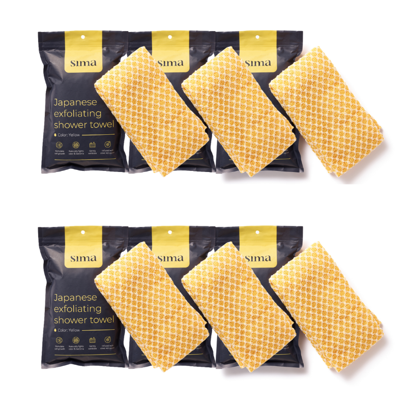 Sima Japanese Exfoliating Shower Towel