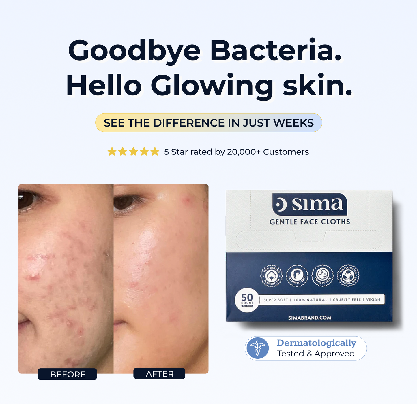 Gentle face cloths
